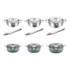 Deep Fryer Pot Tempura Frying Pot with Lid Cookware Soup Pots Oil Frying Pan for