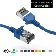 10 X cable pack 1/2- 10'FT 30AWG SSTP CAT8 RJ45 Ethernet Network 40G 2GHz Copper