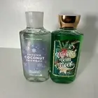 Bath & Body Works Frosted Coconut Snowball & Vanilla Bean Noel Shower Gel 10 Oz