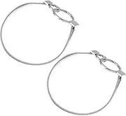 ULTECHNOVO Curtain Tiebacks Simple Design for White Curtains No Drill Holdbacks Metal Buckle