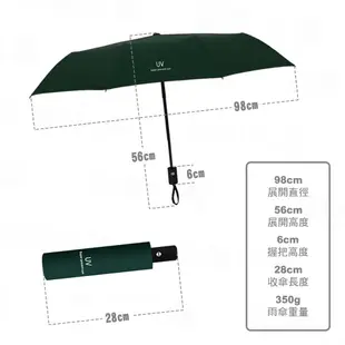 抗UV 自動折疊傘（多色）雨傘 自動傘 晴雨傘 情侶傘 折傘 摺疊傘 雙人傘 折疊傘 防曬傘 遮陽傘 (5.9折)