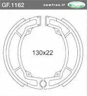 Front Brake Shoes Fit YAMAHA IT250 1977 1978 1979 1980 1981 1982