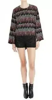 New With Tags SASS & BIDE "Theory of Crows" Silk Top - Size 8 - $450