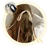在飛比找momo購物網優惠-【NANA】娜娜 韓國緞帶蝴蝶結髮圈 NA102510(髮圈