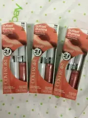 LOT OF 3 - CoverGirl Outlast All-Day Lipcolor Lipstick #700 Starlit Pink New.