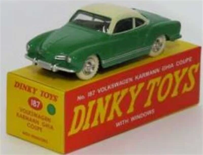 Atlas Dinky Toys Collection 187 Volkswagen Karmann Ghia Coupe Green New boxed