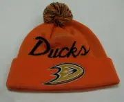 NHL Anaheim Ducks Cuff/Pom Knit Hat By Mitchell & Ness - Adult Osfa - NWOT