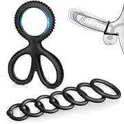 Rings Set with 8 Different Sizes Cock Rings for Erection Enhancing，Long Lasting Stronger Adult Sex Toy，Soft Stretchy Silicone Cock Ring for Men Couple Sexual Pleasure Enhancing