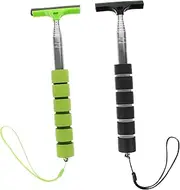 Zerodeko 2Pcs Telescopic Car Mirror Squeegee Multi Purpose Window Cleaner Tool for Rear View Mirror and Cleaning Durable and Stylish Design