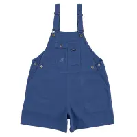 在飛比找Yahoo奇摩購物中心優惠-KANGOL 男 水洗吊帶短褲 中藍-6322157182