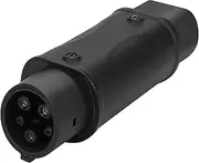 Electric Vehicle Charger Charging Adapter Adapter Barrel IEC 62196 Type 2 Pile Side to J1772 Type 1 Vehicle Side EV Charging 32A EV Charger Connector(Type1 to Type2)
