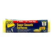 FoamPRO 19P Paint Roller - 9"X1/4"Roller for Smooth Surfaces Flawless Lint-Free