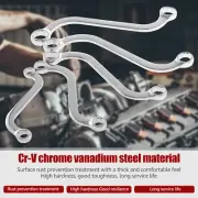 5Pcs S Shape Wrench Chrome Vanadium Steel Offset S Style Box End Wrench BrjoG