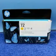 GENUINE HP 72 Yellow Ink Cartridge C9373A, DesignJet 130ml SEALED - April 2027