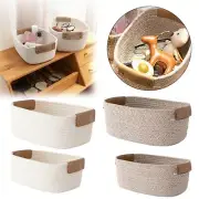 Rope Storage Basket Small Storage Baskets For Shelf Cube Organizer Basket