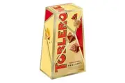 Toblerone Praline Swiss Milk Chocolate WIth Honey And Almond Nougat Pieces Boxed 180g