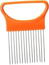 Stainless Steel Onion Plug Creative Tools Onion Holder for Easy Slicing Orange Vegetable Slicer with Firm Grip Kitchen Essential for Odor Cooking