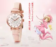 Clamp Cardcaptor Sakura Quartz Watch Pink Anime 25th Anniversary Magic Circle