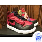 NIKE AIR JORDAN 1 MID ALT TD 黑紅 魔鬼氈 AR6352-074