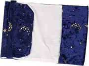 COHEALI Cloth Book Cover Stars Covers Books Washable from Fabric Bronzing Velvet Cloth Blue