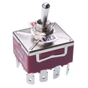 10 x On-Off Toggle Switch 250V 15A 4PST