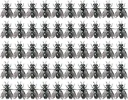 Fly Fishing Bait - 50X Soft Artificial Fishing Flys,Flexible Multifunctional Fish Bait, 6 Colors Fishing Accessories for Trout Bass Salmon Pike Carp