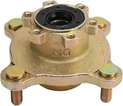 NDNCZDHC 4 Stud Brake Wheel Rim Hub Front Disc Steel Alloy Wheel Rim Hub for Go Kart ATV 4 Wheeler