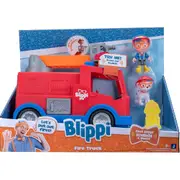 Jazwares Blippi Fire Truck Vehicle Toy with Sounds +3" Figure Age 3+