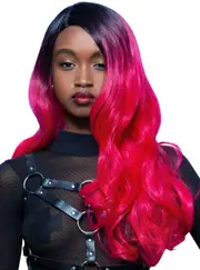 Manic Panic Queen Hot Pink Curly Womens Costume Wig