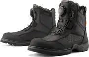 Icon Stormhawk, short boots waterproof , color: Black , size: 14 US