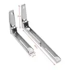 Stainless Steel Microwave Oven Wall Mount Rack Shelf Sturdy Foldable Design