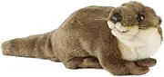 Living Nature Soft Toy, Plush Medium Otter (32cm), Realistic Woodland Animal, Soft and Cuddly Toy with Educational Fact Tags, Eco-Friendly Plush for Children and Wildlife Enthusiast