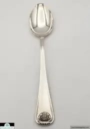 Calegaro Italy Conchiglia Sterling Silver Place Soup Spoon 6.9" *NEW*