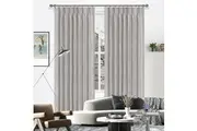 Akira Blockout Pinch Pleat Curtains Stone