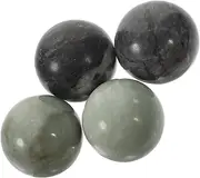 KOMBIUDA Hand Therapy Handballs Sets Marble Baoding Balls Exercise Balls Hand Massage Round