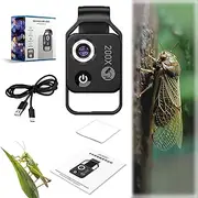 Generic Nano Zoom 200x Macro Lens for iPhone, 200x Magnification with CPL, Multi-Element Lens, Black