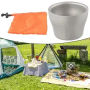 Double Wall Cup Wine Cup Camping Inner Dia 49mm/1.9inch Net Weight 22g/0.8oz