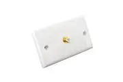 F-Type TV Antenna Flylead Wall Plate Wallplate Socket Outlet Gold Plated