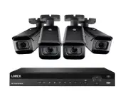 NEW Lorex 16 Channel 4K NVR + 4 8MP IP Cameras Nocturnal 30 fps with Audio