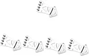 Vaguelly 5pcs Pattern Pull Panel Bridges Parts Replacement Banjo Supplies Electric Guitar Tailpiece Studio Guitar Hanger Banjo Bridge Tailpiece Folk Guitar Tailpiece Stop Metal Instrument
