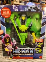 Mattel Collectible - Masters of the Universe 8.5" Battle Armor Skeletor with Pow