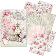 Ciao Bella Timeless Memories A5 Mixed Rice Paper 8pc Decoupage Paper Scrapbook