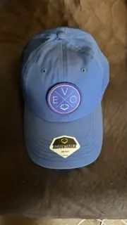 Evoshield Men's Lightweight Unstructured Hat Casual Blue Logo Adjustable OSFA