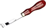 10mm Leather Edger Skiving Trimming Tool DIY Leather Shovel Wooden Handle Alloy Steel for