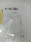 IKEA Marius, Stool Stackable, Kitchen Breakfast Bar Dining Stool 17 3/4x 12 5/8”