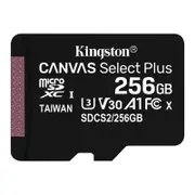 Kingston Canvas Select Plus Memory Card 256GB MicroSDxC Class 10 UHS-I [SDCS2/256GB]