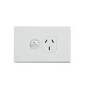 Elegant Single Power Point 250V 10A Horizontal Pack
