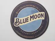 Beer Coaster ~ COORS BREWERY Blue Moon Brewing Since 1995 ~ Golden, COLORADO
