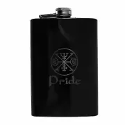 8oz BLACK Seven Deadly Sins PRIDE Flask
