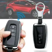 Leather Leatherette Metal Smart Car Key Case Cover For Toyota Camry CHR RAV4